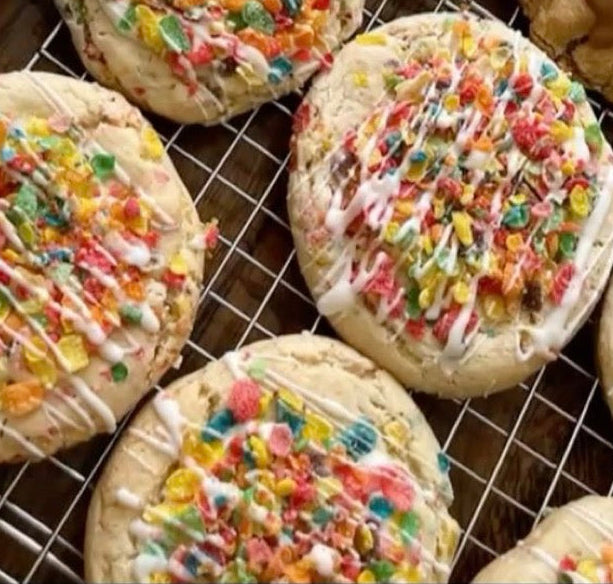 Mini Fruity Pebbles Cheesecake Cookies