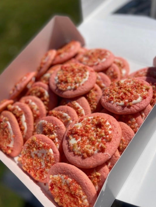 Mini Strawberry Crunch Cookies
